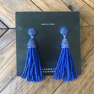 BaubleBar Cobalt Chandler Earrings. Never worn.